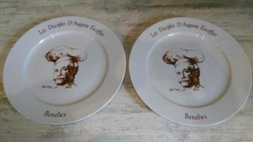 2 borden Pillivuyt Les Disciples D'Auguste Escoffier Ø 31cm beschikbaar voor biedingen