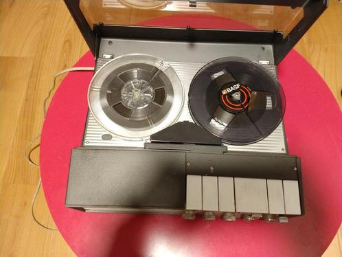 Uher 4400 Report Stereo + lederen draagtas + akg d11d, Audio, Tv en Foto, Bandrecorder, Ophalen of Verzenden