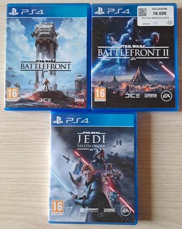 Star wars jeux PS4. Prix pour le lot.  beschikbaar voor biedingen