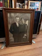 Kader met oude foto, Antiek en Kunst, Ophalen