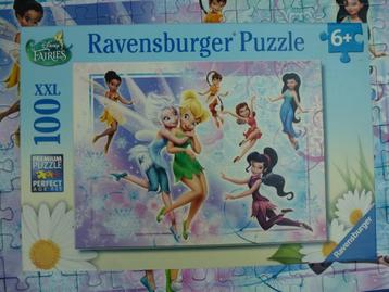 Tinkerbell puzzel Disney fairies Ravensburger 6+ 100 stukjes disponible aux enchères