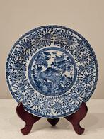 China - prachtig blauwwit bord gekarteld, Ophalen of Verzenden