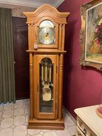 wand klok met de hand gemaakt met eiken hout van 200jaar oud, Antiek en Kunst, Ophalen