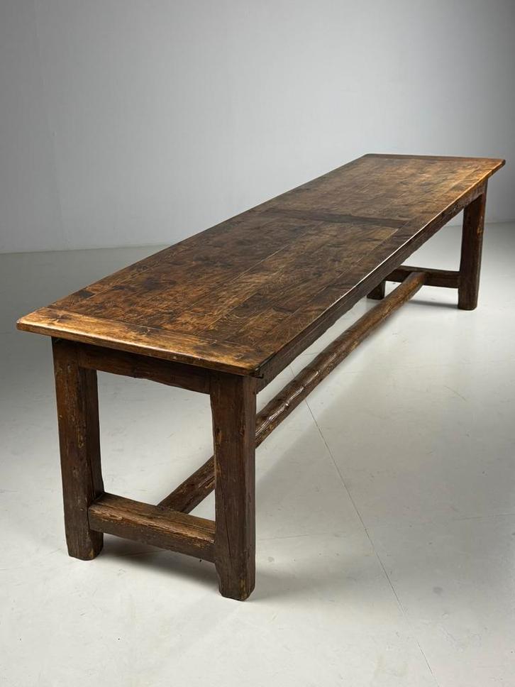 Kloostertafel Frans 290cm, Antiek en Kunst, Antiek | Meubels | Tafels, Ophalen