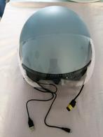 Vespa helm met ingebouwde bluetooth headset, Motoren, Kleding | Motorhelmen, Overige merken, Jethelm, Nieuw zonder kaartje, Dames