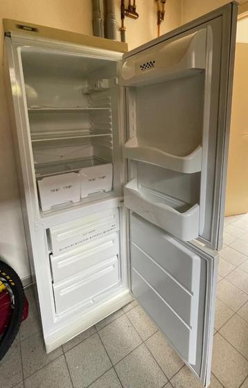 Zanussi frigo + diepvries- wit, Avec compartiment congélateur, 160 cm ou plus, Enlèvement, Utilisé