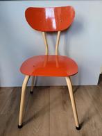 Chaise vintage orange et crème, Gebruikt, Ophalen