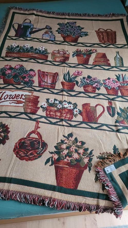 Plaid/jetée "Cottage" 125/175 cm, Huis en Inrichting, Woonaccessoires | Plaids en Woondekens, Nieuw, Ophalen of Verzenden