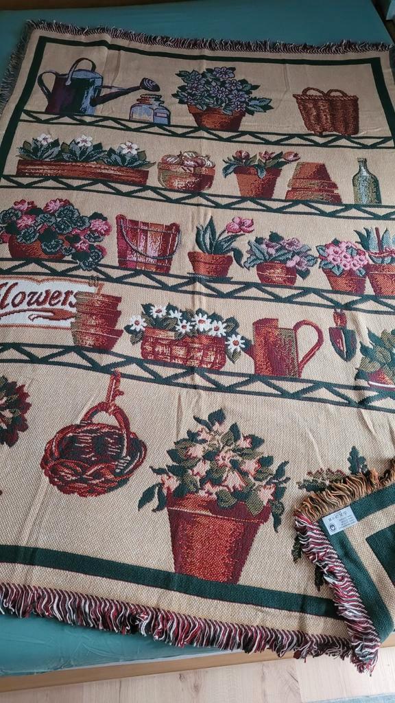 Plaid/jetée "Cottage" 125/175 cm, Huis en Inrichting, Woonaccessoires | Plaids en Woondekens, Nieuw, Ophalen of Verzenden