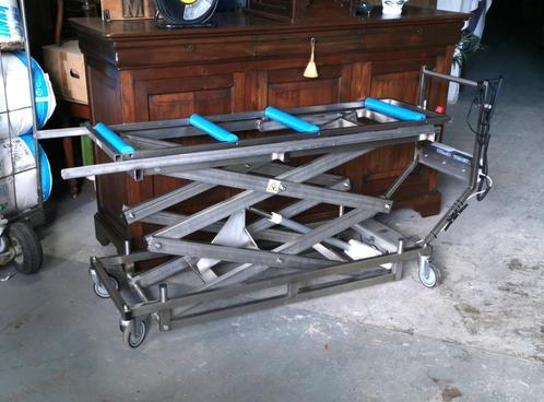 Hefwagen RVS dubbelschaars+elektrisch L193 draagverm 200kg, Diversen, Verpleegmiddelen, Zo goed als nieuw, Ophalen