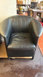 Lederen stoeltjes, 2 stuks, Huis en Inrichting, Ophalen, Gebruikt, Leer