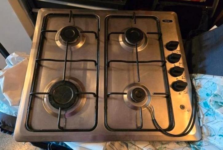 Gaskookplaat, Elektronische apparatuur, Kookplaten, Gebruikt, Gas, 4 kookzones, Ophalen