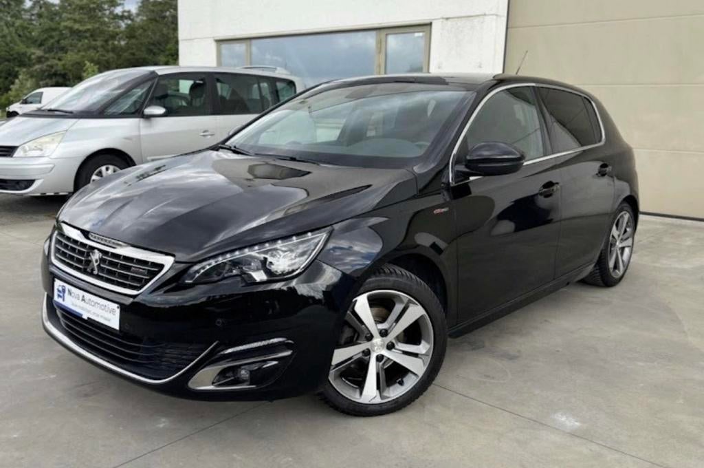 Peugeot 308 Peugeot 308 GT Line 1.2 PureTech 130pk, Auto's, Zwart, Leder, 5 deurs, Particulier