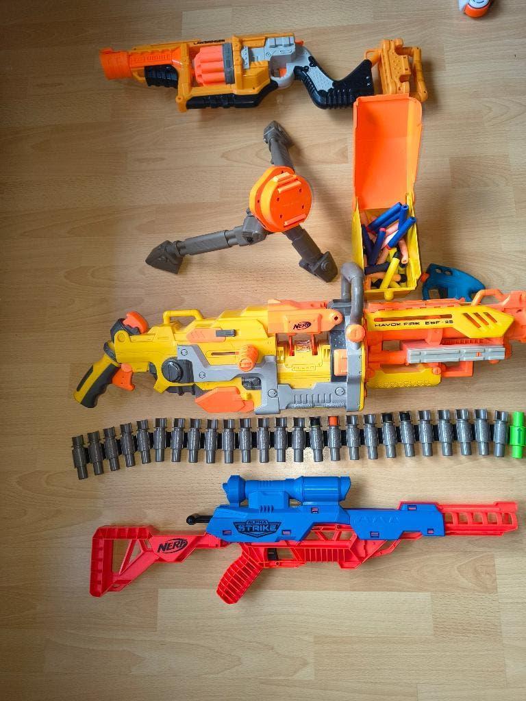 Nerf geweren, Ophalen, Gebruikt