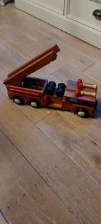 Houten brandweerwagen, Kinderen en Baby's, Ophalen of Verzenden