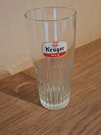 Vintage Krüger bierglas, Enlèvement ou Envoi, Utilisé, Verre à bière