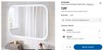 NOUVEAU Miroir IKEA STORJORM avec éclairage intégré, Maison & Meubles, Enlèvement, Neuf
