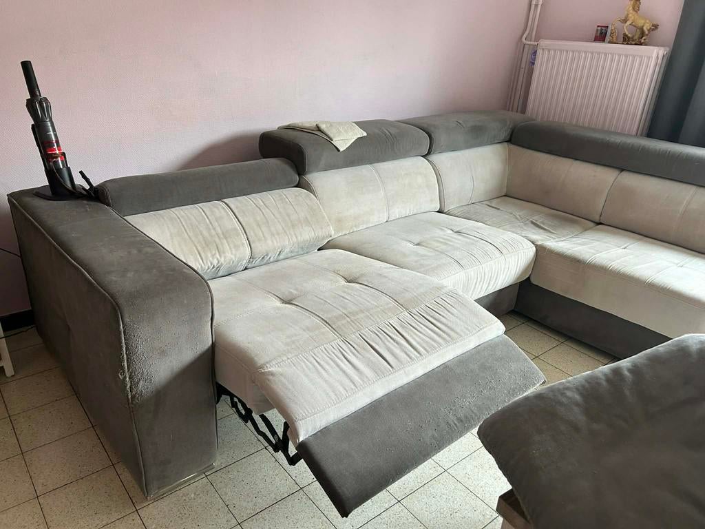 Canapé avec relax électrique, Maison & Meubles, Enlèvement, Utilisé, Tissus