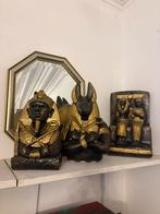 Set Egyptische beelden — oude stijl, Verzamelen, Ophalen of Verzenden, Zo goed als nieuw, Religie