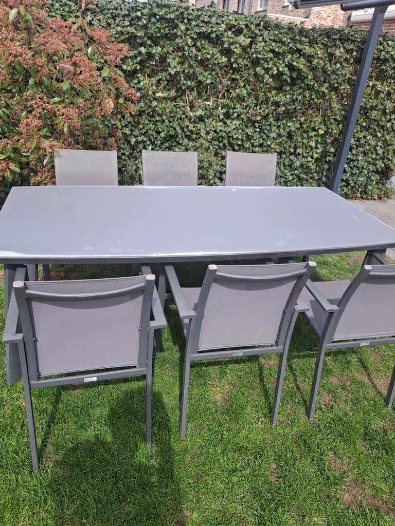 Tuinset - tafel en 6 stoelen - vinci, Jardin & Terrasse, Enlèvement, Salons de jardin