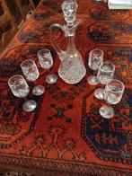 Carafe en cristal de Bohême avec 6 verres, Antiquités & Art, Enlèvement