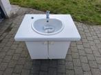 lavabo met spiegel en kraanwerk, Ophalen, Gebruikt, 75 cm of meer, 50 tot 100 cm