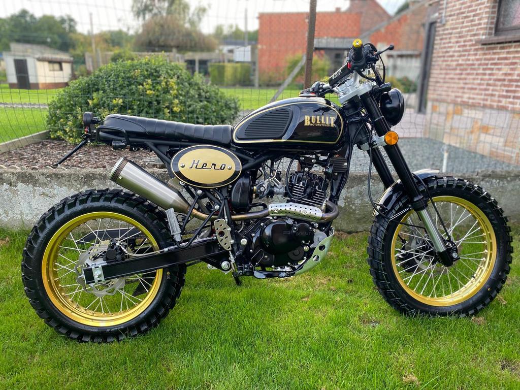 Bullit Hero 125 Scrambler 1000 km!, Motoren, Motoren | Overige merken, Particulier, 11 kW of minder, Nieuw, Ophalen