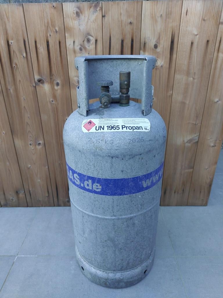 Hervulbare  alu gasfles met niveauaanduiding, Caravanes & Camping, Accessoires de camping, Enlèvement