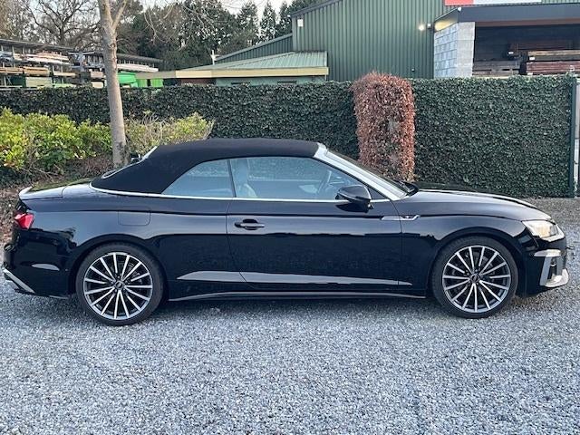 AUDI A5 Cabriolet S -Line 35 TFSI S-Tronnic ,29313km,08/24, Auto's, Cabriolet, Lane Keeping Assist, Zwart, Leder
