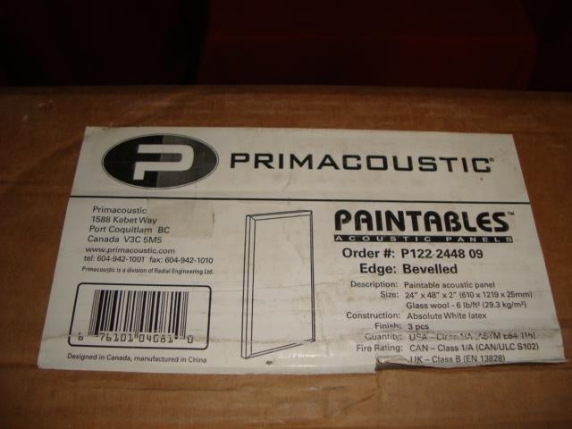 Nouveau : Panneau acoustique Primacoustic Paintable blanc, Musique & Instruments, Instruments | Accessoires, Neuf, Enlèvement ou Envoi