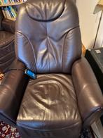 Electrische relex fauteuil twee stuks, Huis en Inrichting, Ophalen, Gebruikt, Leer