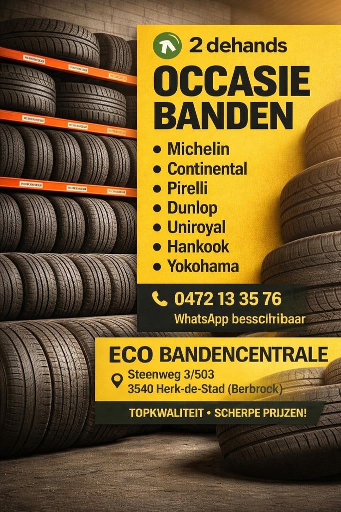 Goedkope occasie banden en nieuwe banden vanaf 25€ per stuk, Ophalen