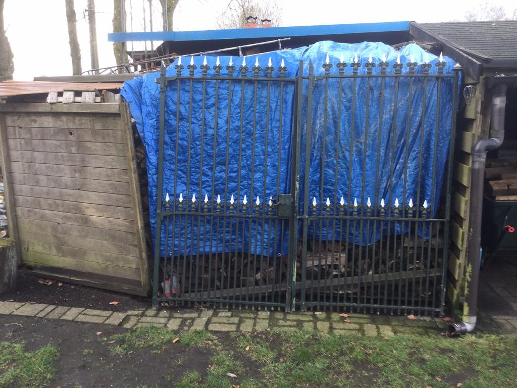 Zware poort, Gebruikt, 150 tot 200 cm, Ophalen of Verzenden, 150 tot 200 cm