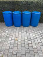 4 Blauwe Tonnen 220L, 150 litres ou plus, Enlèvement, Utilisé, Synthétique
