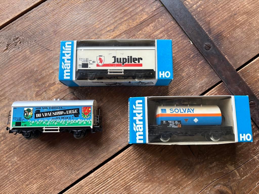 BELGISCHE SNCB MARKLIN WAGONS VERZAMELAAR JUPILER, Ophalen of Verzenden, Zo goed als nieuw, Wagon, Märklin