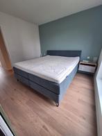 Boxspring - swiss sense - (lxbxh cm) 220x200x75, Blauw, Tweepersoons, Zo goed als nieuw, Overige maten