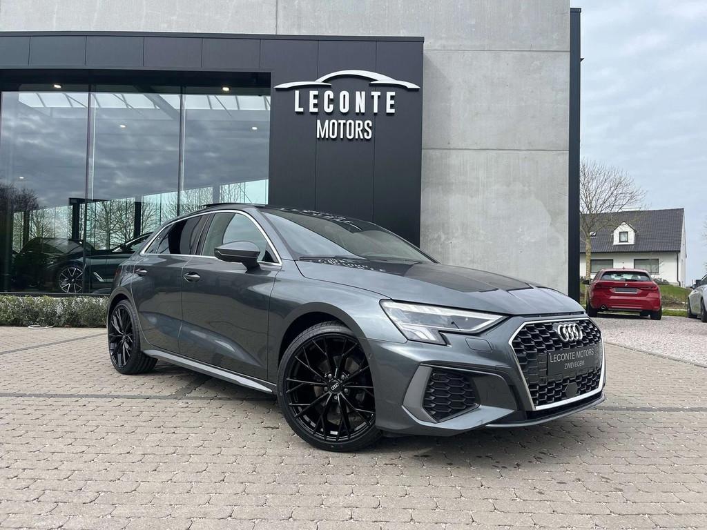 Audi A3 A3 SB 30 TFSI S line S-tronic Pano/Leder/CAM/Carpl, Auto's, Audi, Automaat, Gebruikt, USB, Leder
