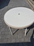 Ronde tuintafel, Ophalen