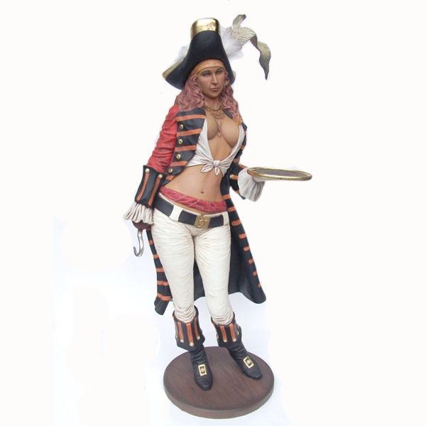 Lady Pirate Standing – Pirate - piratenbeeld - 192 cm hoog, Collections, Statues & Figurines, Neuf, Enlèvement