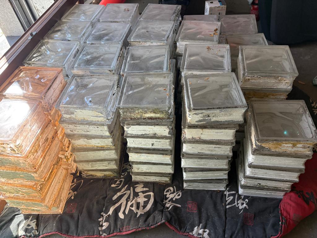 Briques de verre, Bricolage & Construction, Briques, Enlèvement, Utilisé, Briques