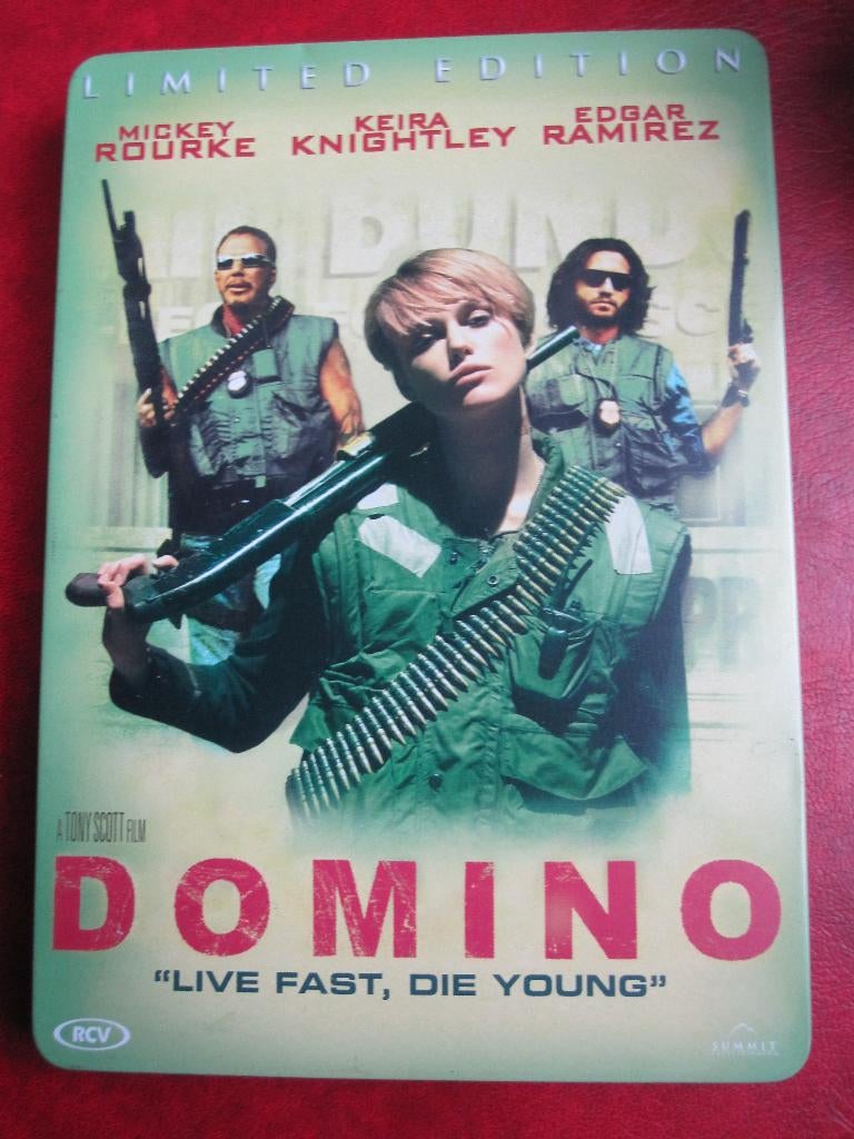 Livre en acier Domino (2005), CD & DVD, DVD | Action, Action, Enlèvement ou Envoi, Coffret, Comme neuf