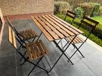 Vendez une table de terrasse avec 4 chaises, Jardin & Terrasse, Enlèvement, Comme neuf