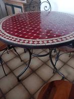 Table, Maison & Meubles, Enlèvement, Comme neuf, Quatre personnes, Rond