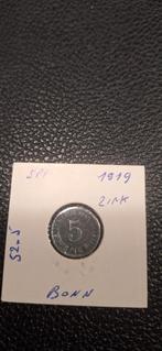Duits notgeld 5 pfennig 1919 Bonn zink, Enlèvement ou Envoi