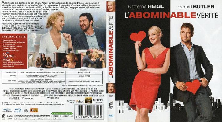 the ugly truth (blu-ray) nieuw, Cd's en Dvd's, Blu-ray, Zo goed als nieuw, Overige genres, Ophalen of Verzenden