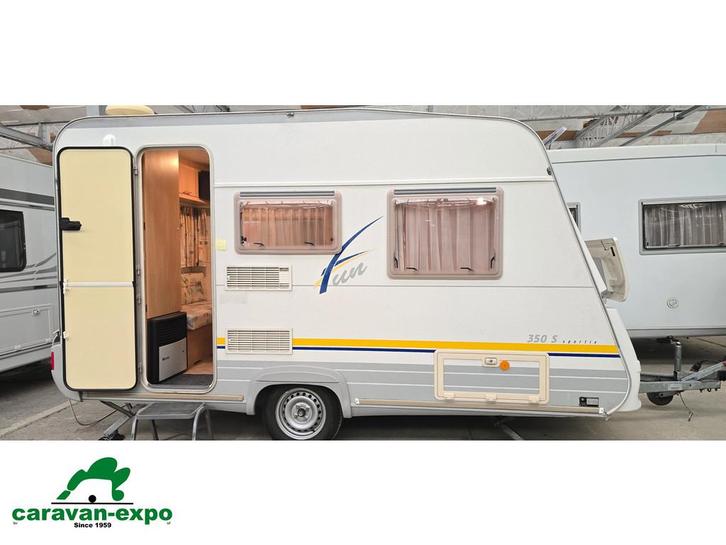 BURSTNER FUN 350 S, Caravans en Kamperen, Caravans, Bedrijf, tot en met 4, 500 - 750 kg, Bürstner, 4 tot 5 meter