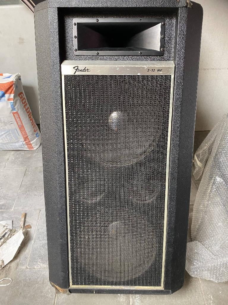 Fender speakers 2-12 HF, Audio, Tv en Foto, Luidsprekerboxen, Gebruikt, Front, Rear of Stereo speakers, 120 watt of meer, Overige merken