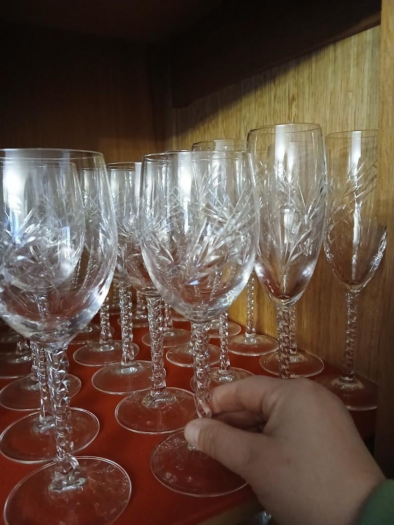 Kristallen servies 12 delig, Enlèvement