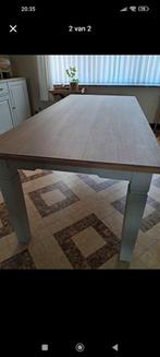 Massief eiken eettafel, Ophalen, Eikenhout, 50 tot 100 cm, 150 tot 200 cm