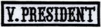 Vice President stoffen opstrijk patch embleem #3, Verzenden, Nieuw